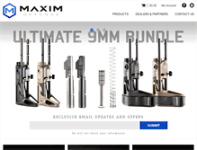 Tablet Screenshot of maximdefense.com